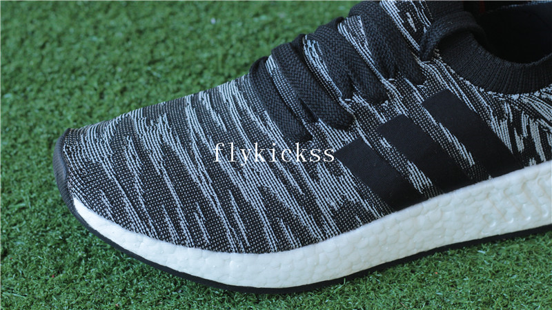 Adidas NMD R2 Primeknit Black Glitch BY9409